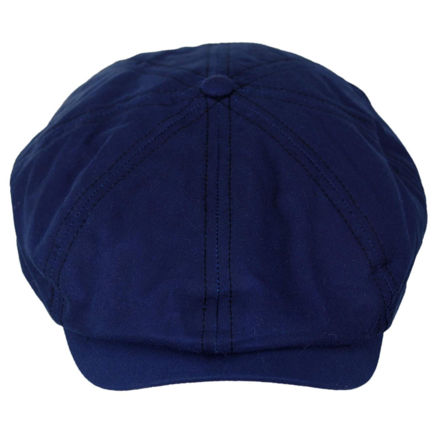 Jaxon & James | British Millerain Wax Cotton Newsboy Cap | 170010 | front | NAVY BLUE
