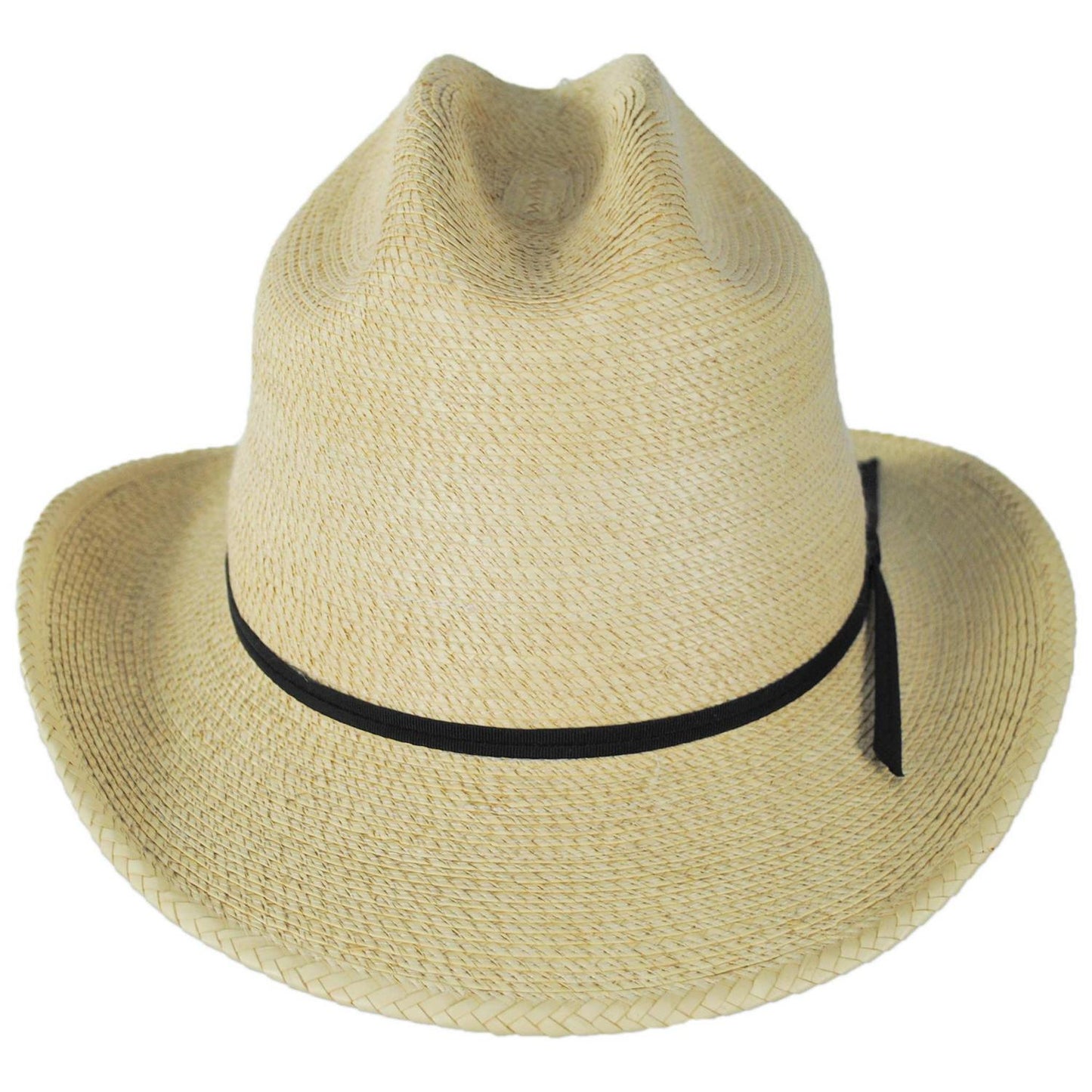 SunBody Hats | Open Road Guatemalan Fine Palm Leaf Straw Hat | 128213 | front | NATURAL