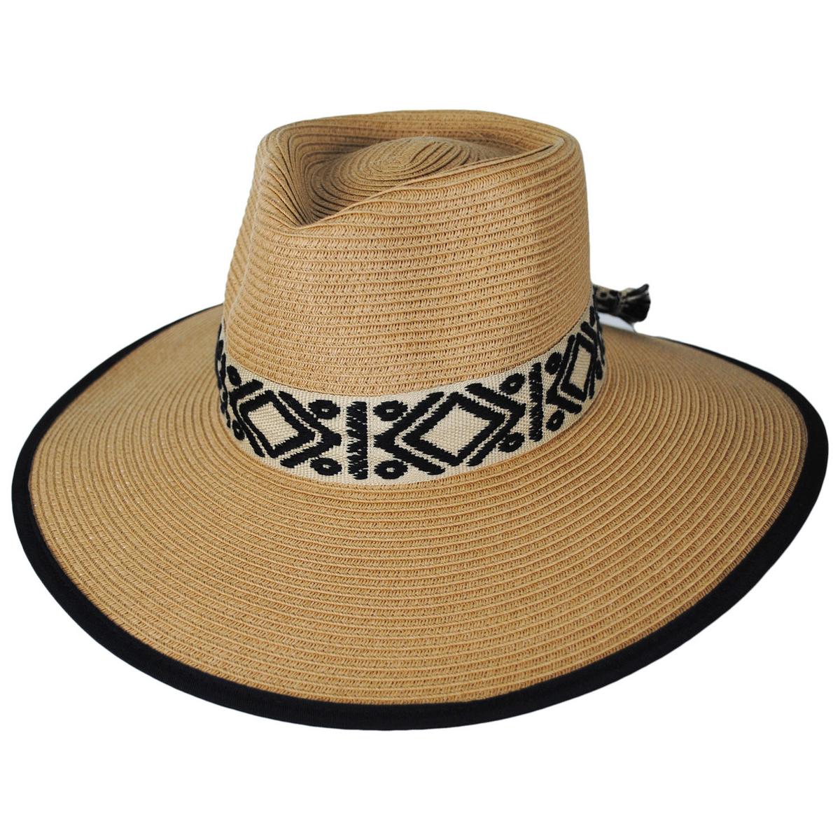 Jeanne Simmons | Peyote Toyo Straw Rancher Fedora Hat | 101701 | lead | TAN