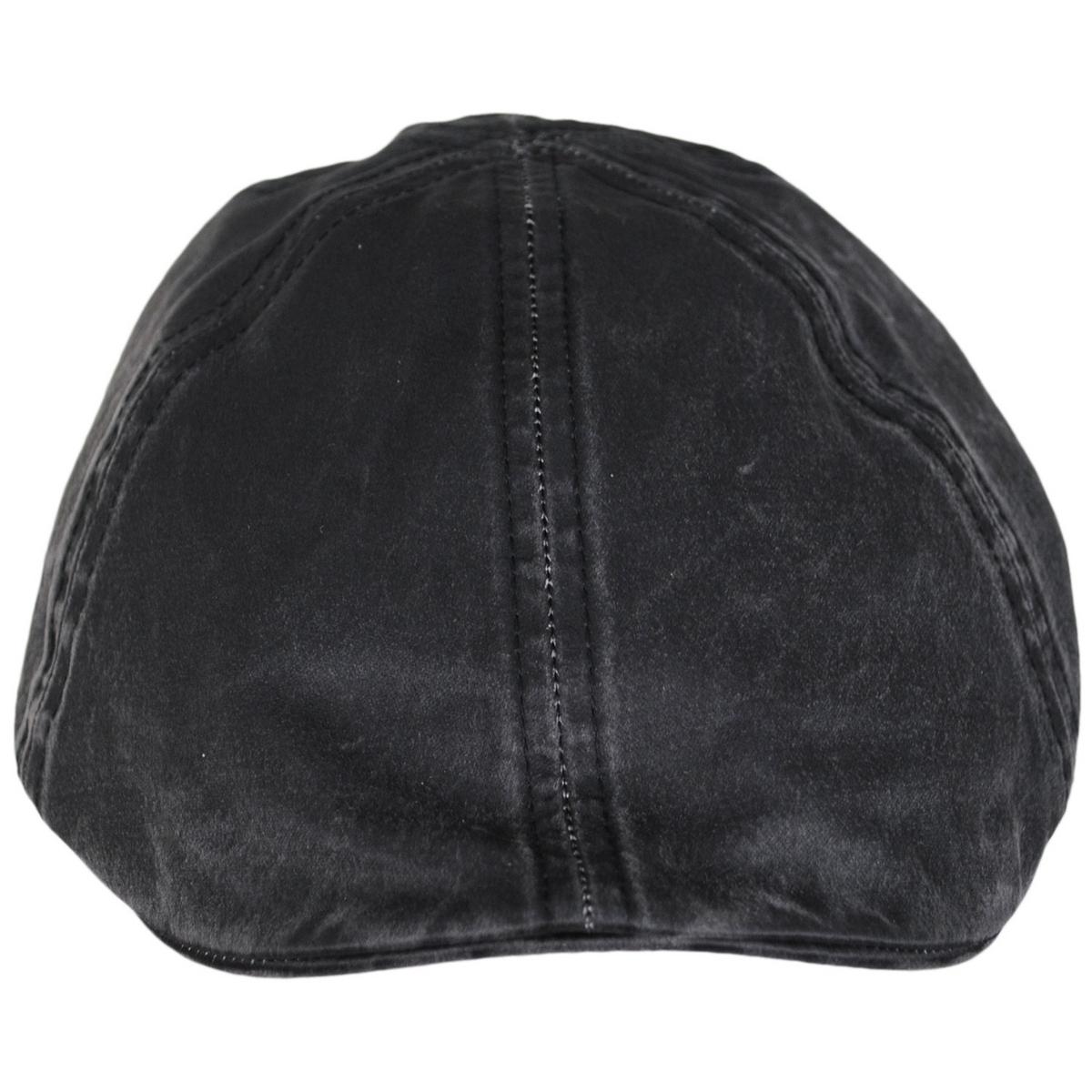 Dorfman Pacific | Grommet Weathered Cotton Duckbill Ivy Cap | 160179 | front | BLACK
