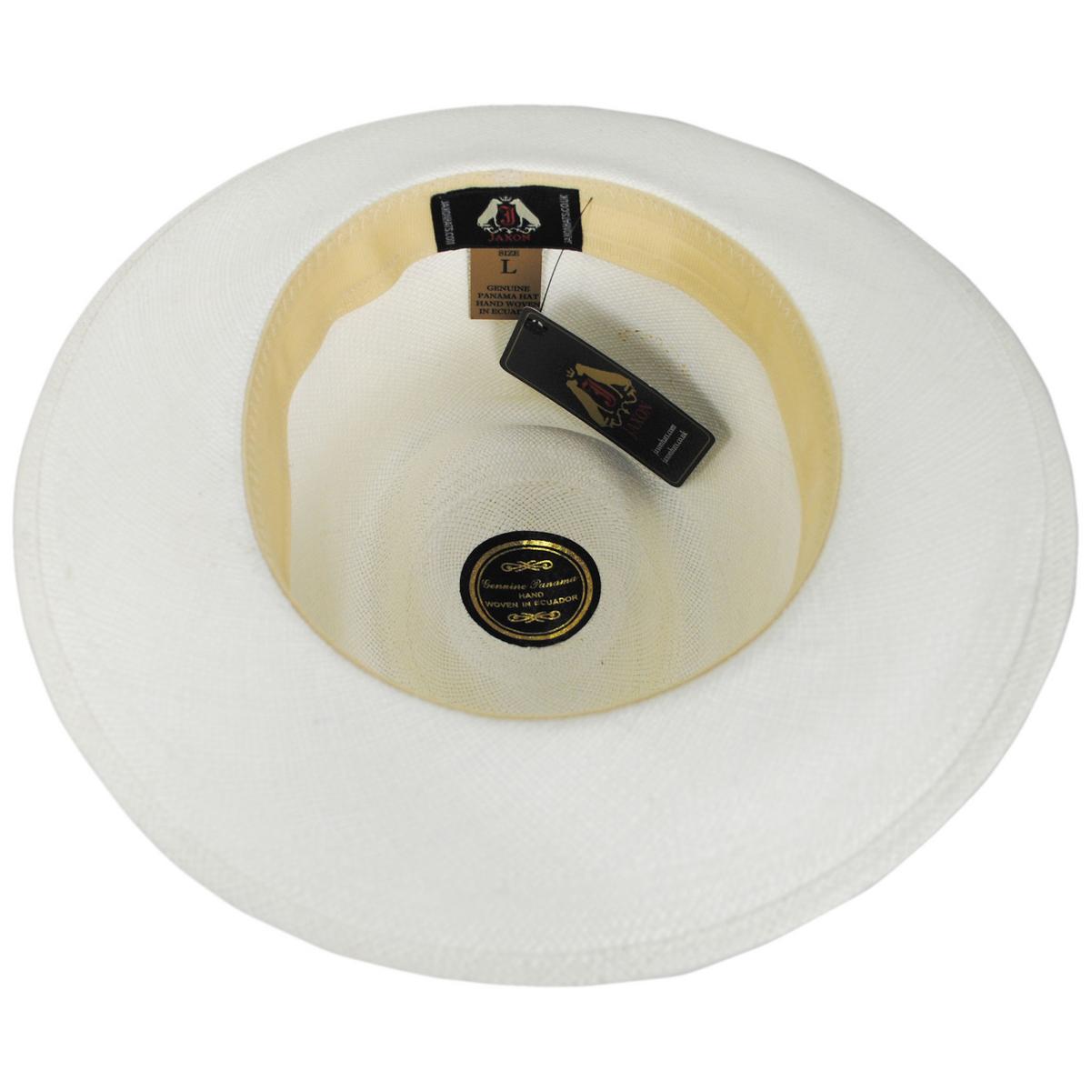 Jaxon Hats | Novo Grade 8 Panama Straw Fedora Hat | 127120 | under | BLEACH