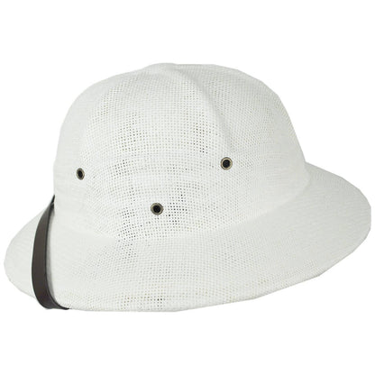 Village Hat Shop | Toyo Straw Pith Helmet | 128800 | profile | WHITE