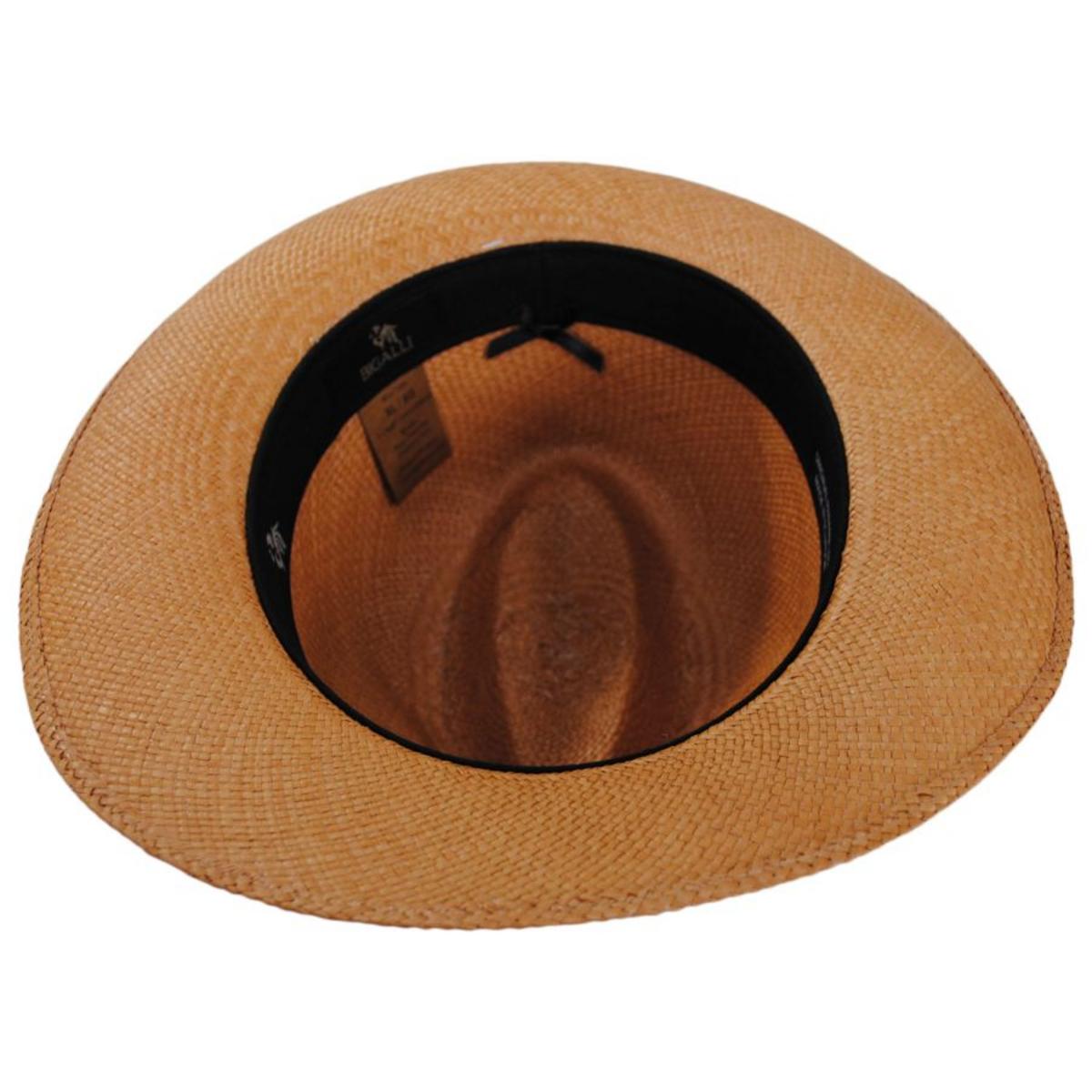 Bigalli | Dante Panama Straw Fedora Hat | 129248 | under | PUTTY