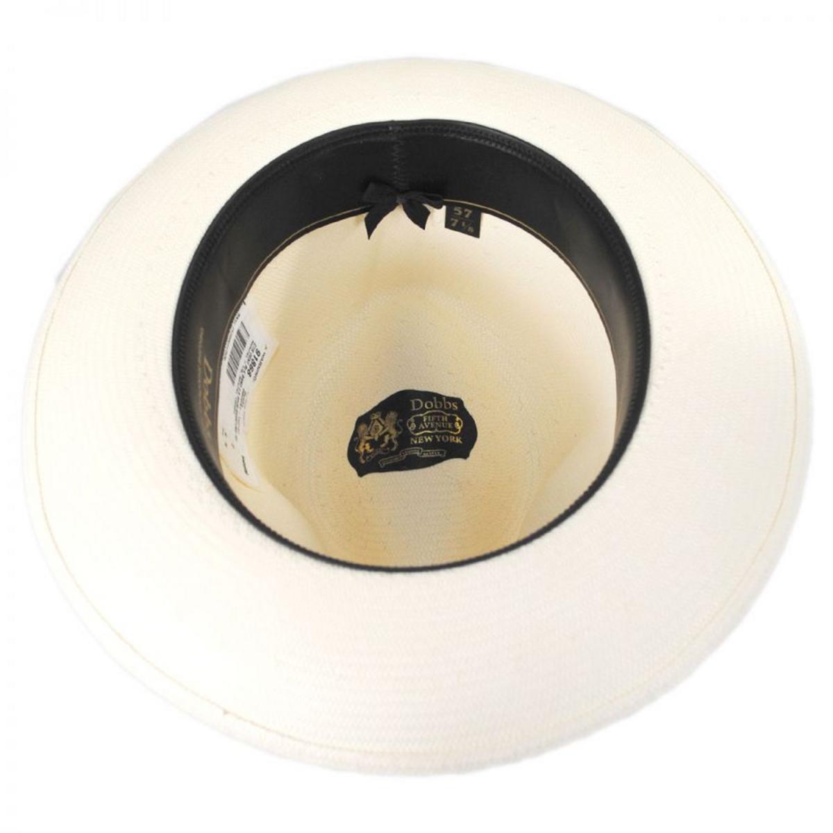 Dobbs | Optimo Shantung Straw Fedora Hat | 126985 | under | NATURAL