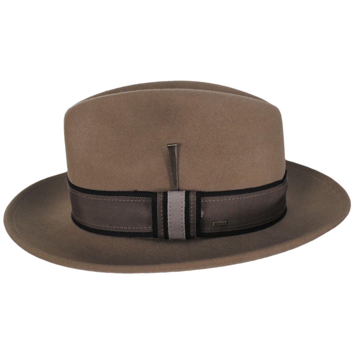 Bailey 1922 | Rawn Wool LiteFelt Fedora Hat - Driftwood | 133312DW | profile | DRIFTWOOD