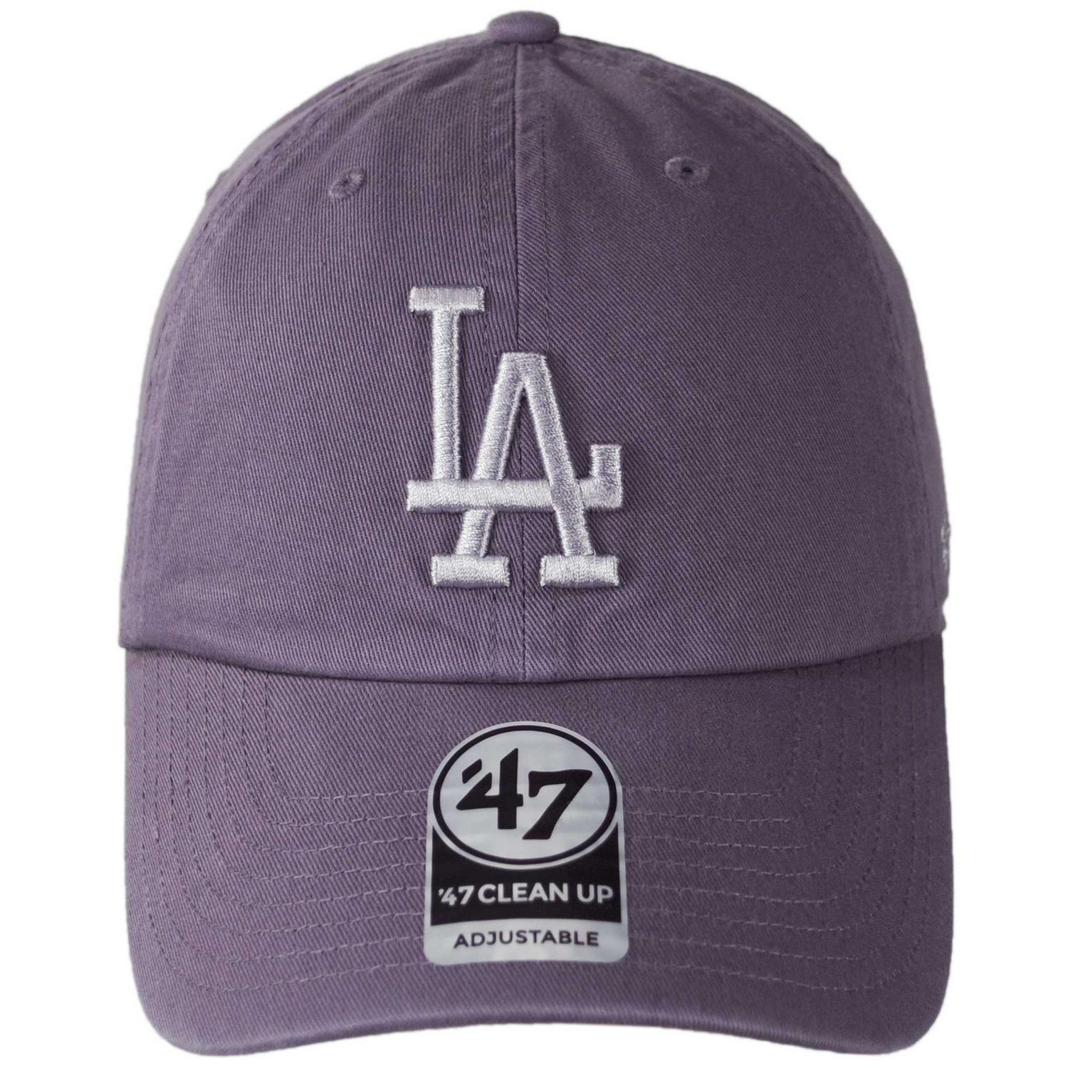 47 Brand | Los Angeles Dodgers MLB Clean Up Strapback Baseball Cap Dad Hat | 203042 | front | IRIS