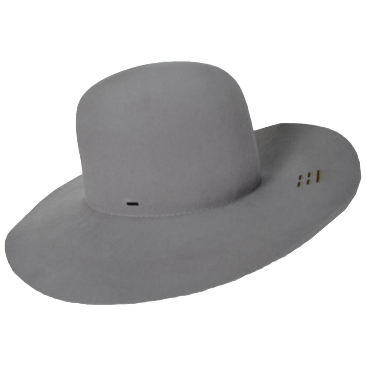 Bailey 1922 | Kisner Wool Felt Open Crown Hat - Silver Sand | 130369FW24 | profile | SILVER SAND