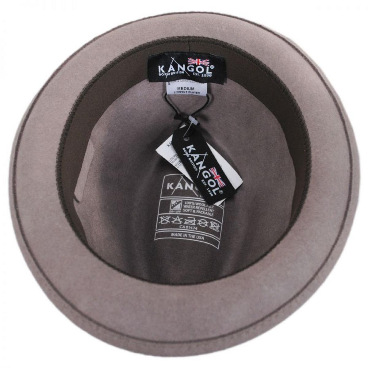 Kangol | Wool LiteFelt Player Fedora Hat | 130197 | under | COCOA