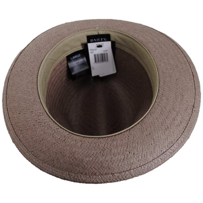 Bailey 1922 | Blixen Sun Raindura Straw Fedora Hat - Stone | 127936ST | under | STONE