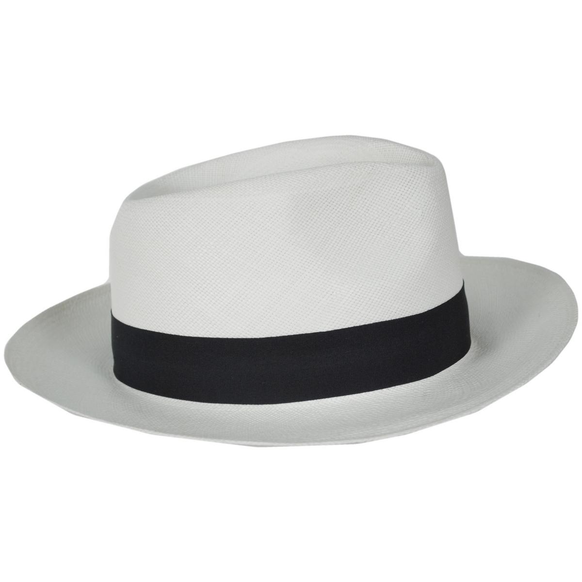 Jaxon Hats | Novo Grade 8 Panama Straw Fedora Hat | 127120 | profiletwo | BLEACH