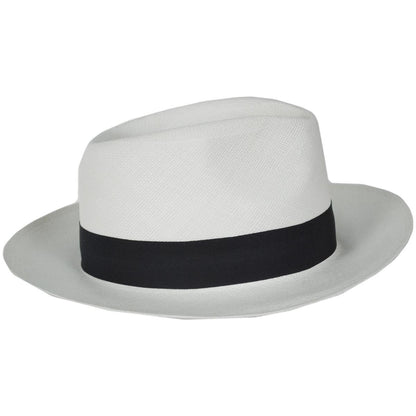 Jaxon Hats | Novo Grade 8 Panama Straw Fedora Hat | 127120 | profiletwo | BLEACH