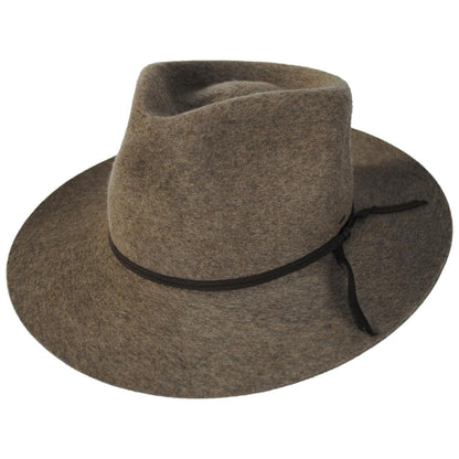 Bailey 1922 | Runnel Wool Felt Fedora Hat | 130319 | lead | MEDIUM BROWN MIX
