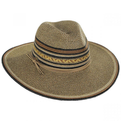 Scala | Alento Braided Toyo Straw Blend Fedora Hat | 101374 | lead | MULTI