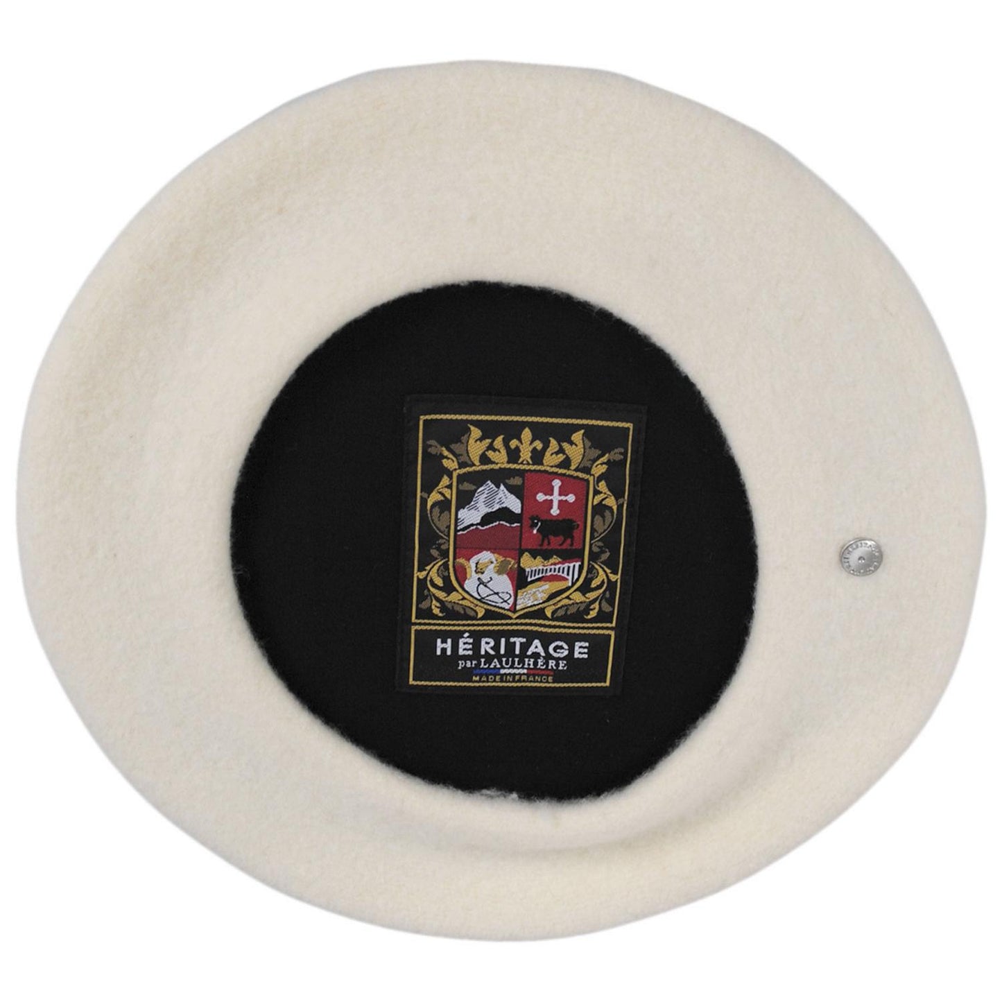 Heritage par Laulhere | Authentique Classic Wool Beret | 151058 | under | NATUREL