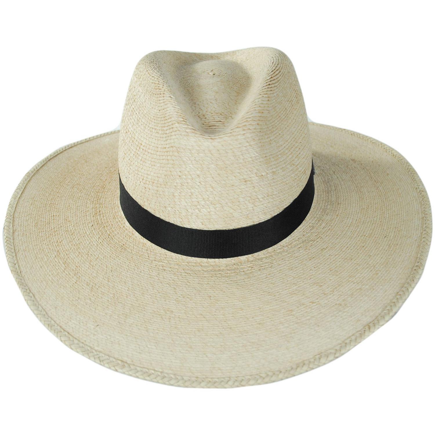 BRIXTON HATS | Harper Palm Straw Fedora Hat | 104065 | front | NATURAL