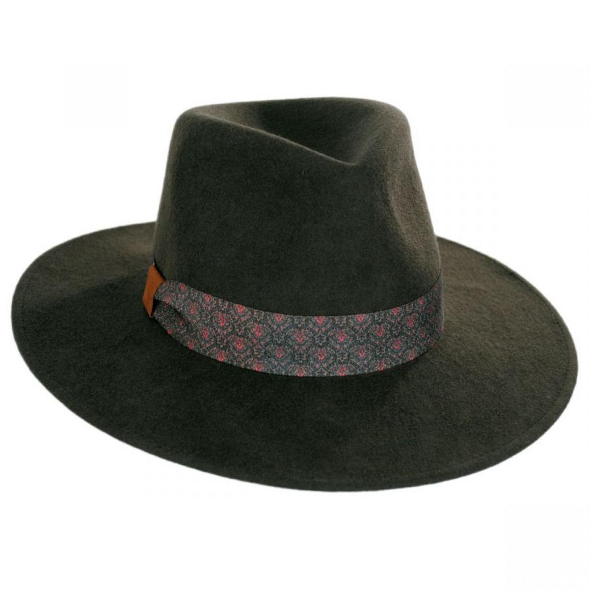 Bigalli | Gypsy Wool Felt Fedora Hat | 131421 | lead | MOSS