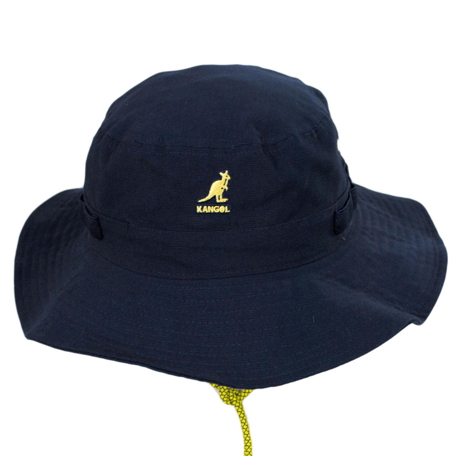 Kangol | Jungle Utility Cords Cotton Bucket Hat | 185779 | front | NAVY