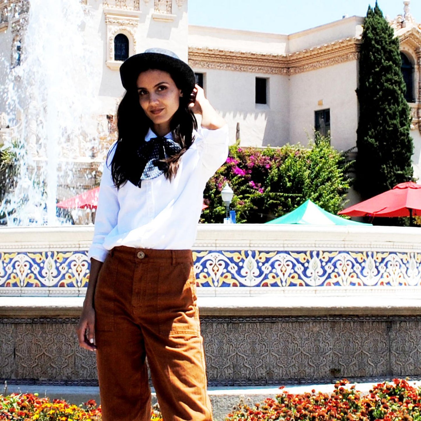 Jaxon Hats | Herringbone Wool Trilby Fedora Hat | 142320 | lsfone | GREY/BLACK