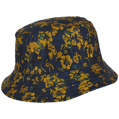 Kangol | Floral Jacquard Reversible Bucket Hat | 185834 | profile | MARINE TEAL