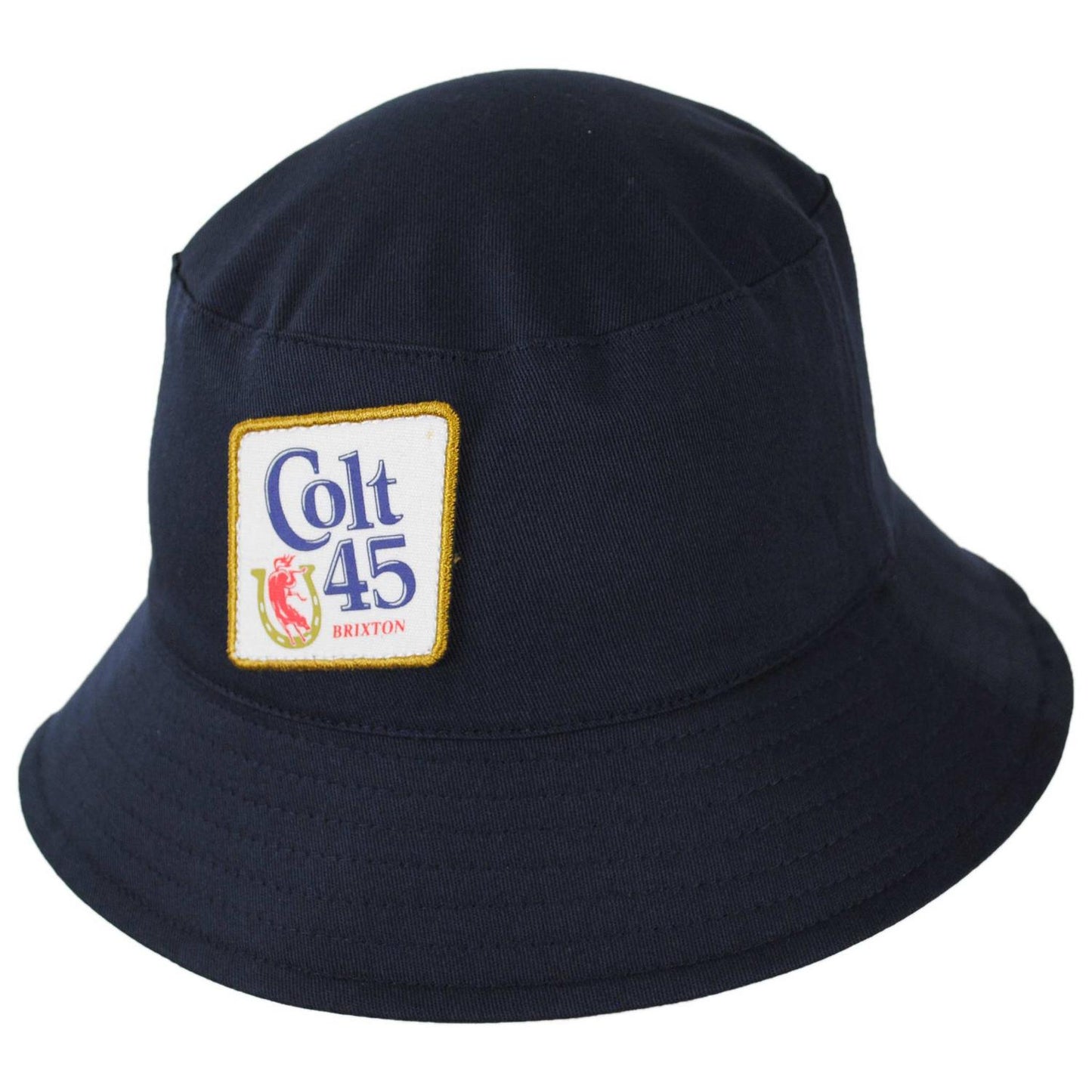 BRIXTON HATS | Colt 45 x Brixton Cotton Reversible Bucket Hat | 185559 | front | MULTI/MIDNIGHT BLUE