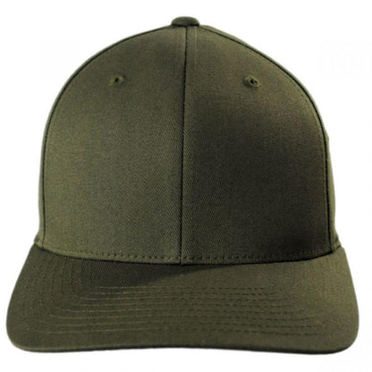 Flexfit | Combed Twill MidPro Flexfit Fitted Baseball Cap | 221502 | front | OLIVE