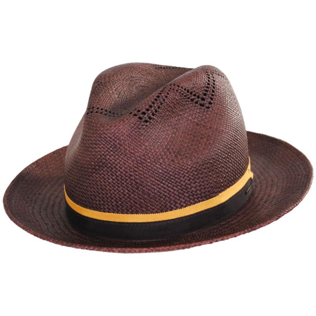 Bailey 1922 | Arion Panama Straw Fedora Hat | 127731 | lead | OAK
