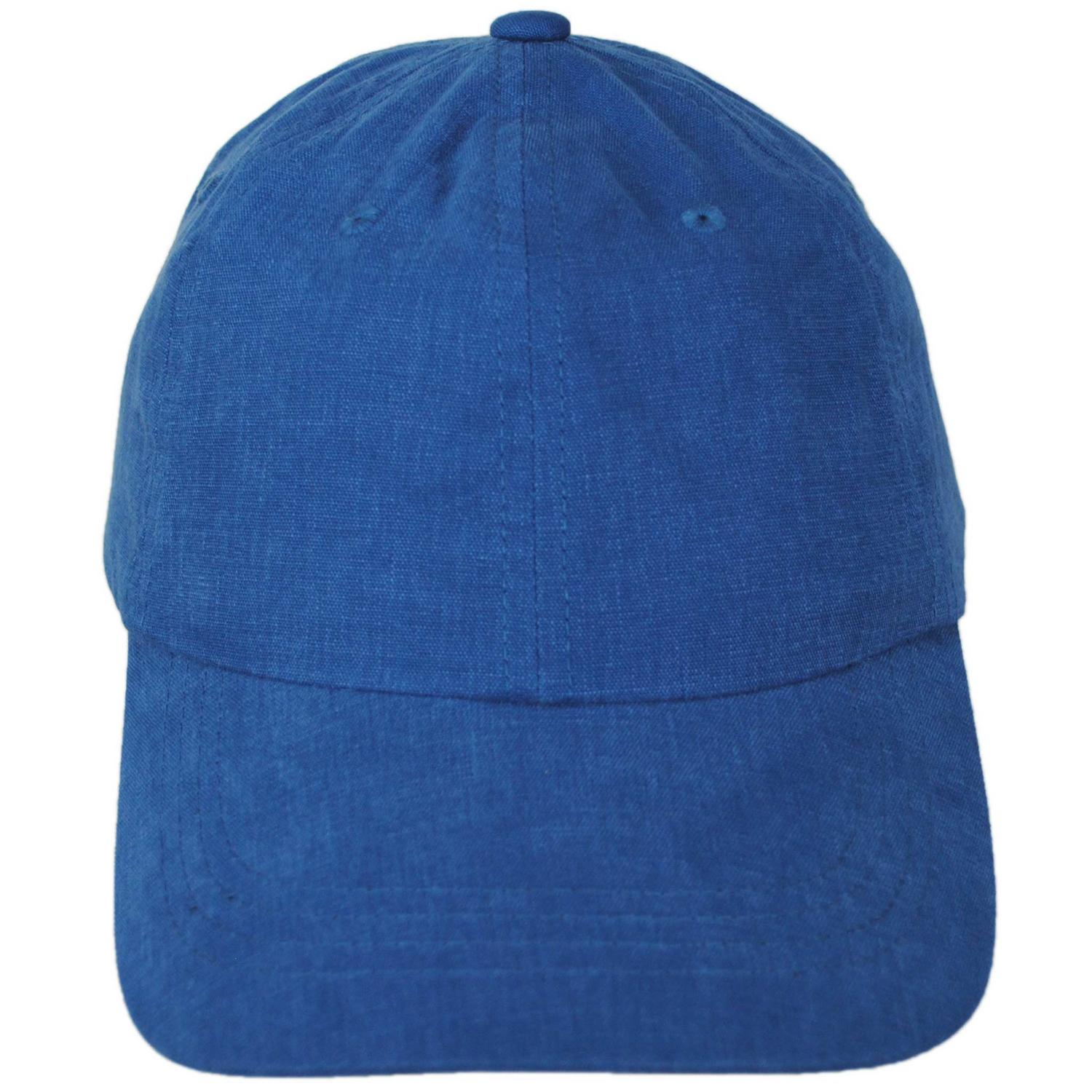 Dorfman Pacific | Washed Cotton Baseball Cap Dad Hat | 200188 | front | BLUE