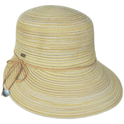 Scala | Teodora Poly Braid Facesaver Cap | 101567 | lead | NATURAL