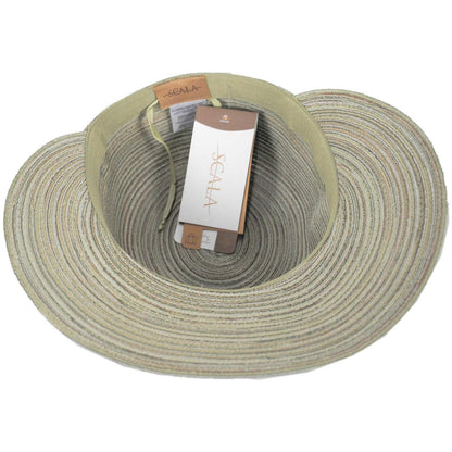 Scala | Teodora Poly Braid Facesaver Cap | 101567 | under | OLIVE