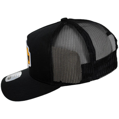 BRIXTON HATS | Genuine Quality MP Trucker Snapback Baseball Cap | 201877 | profile | BLACK/BLACK