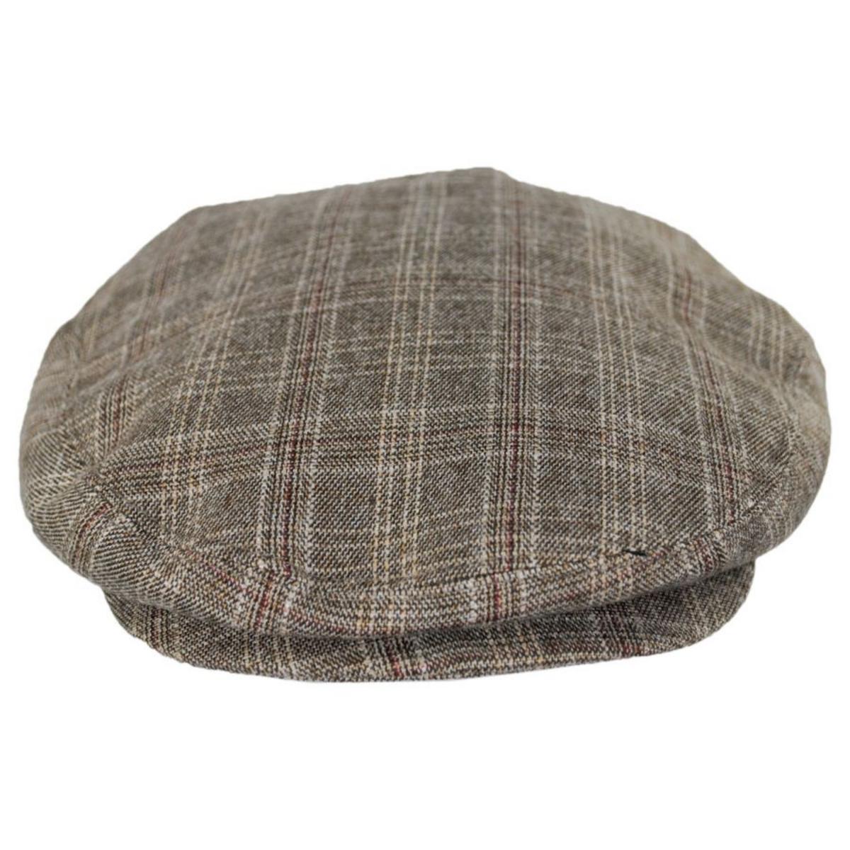 Jaxon Hats | Grantville Plaid Ivy Cap | 167574 | front | TAN