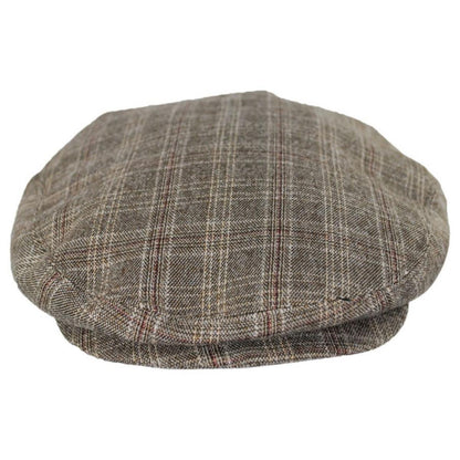 Jaxon Hats | Grantville Plaid Ivy Cap | 167574 | front | TAN