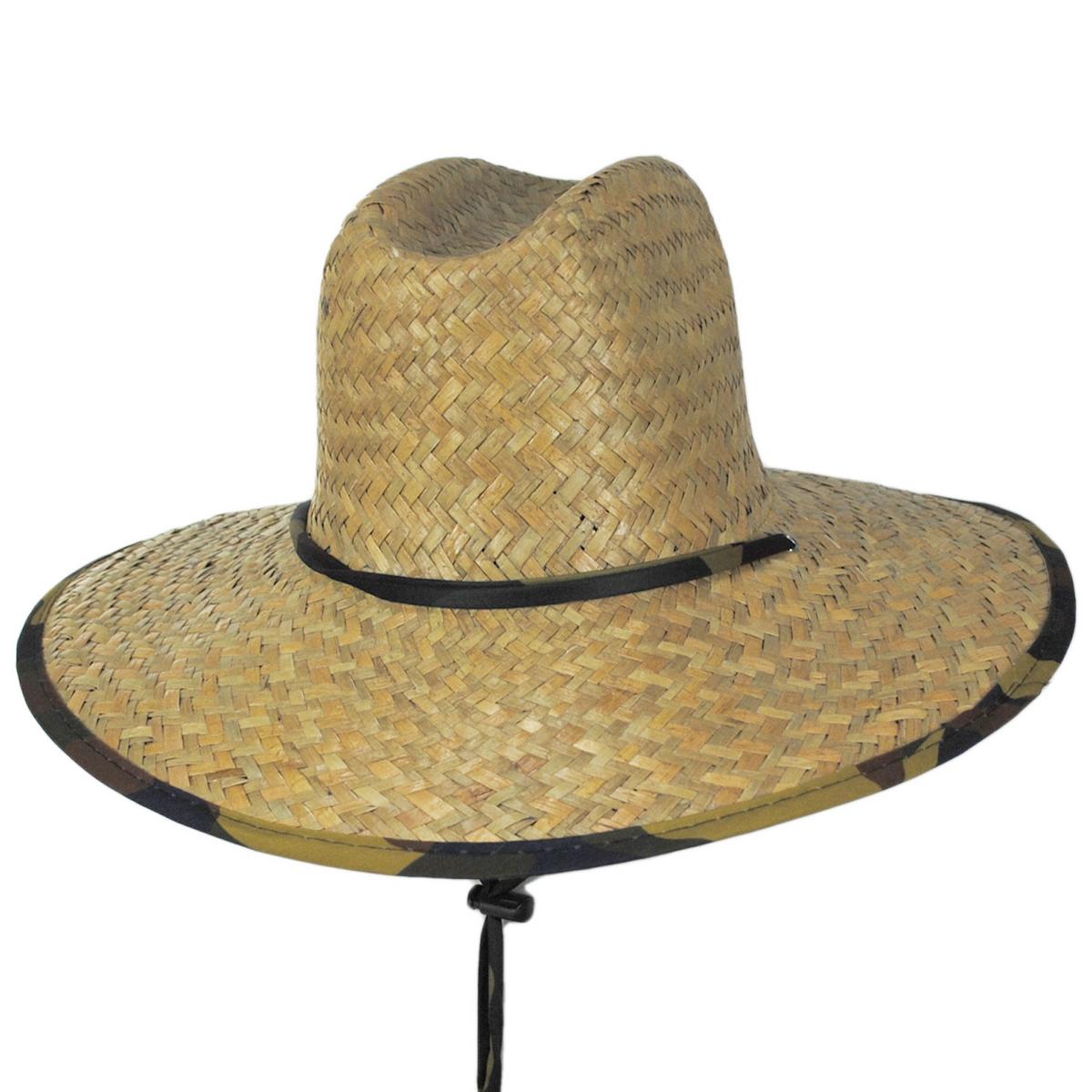 Peter Grimm | Kenny Camouflage Straw Lifeguard Hat | 127210 | lead | NATURAL