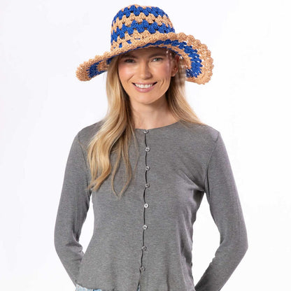 San Diego Hat Company | Julep Toyo Straw Sun Hat | 103598 | lsfone | BLUE STRIPE