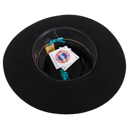Renegade | Cote Pencil Curl Brim Wool Felt Fedora Hat | 130384 | under | BLACK
