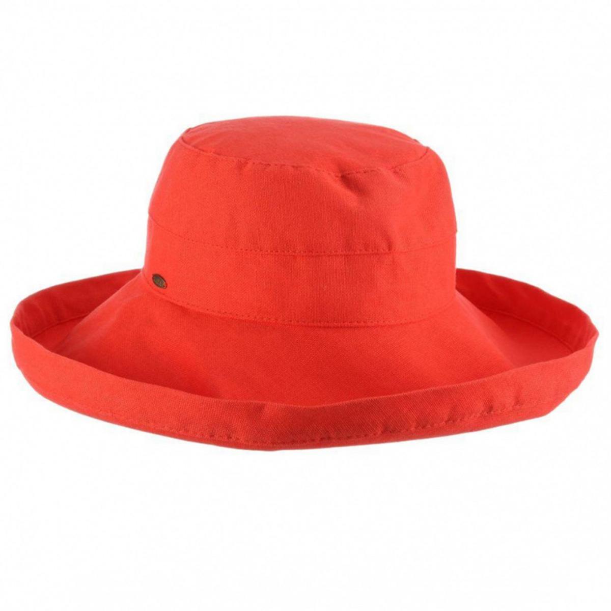 Scala | Lanikai Cotton Sun Hat | 106374 | lead | CORAL