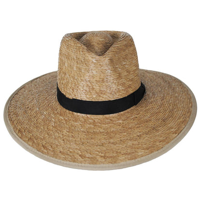 Jo Palm Straw Rancher Fedora Hat
