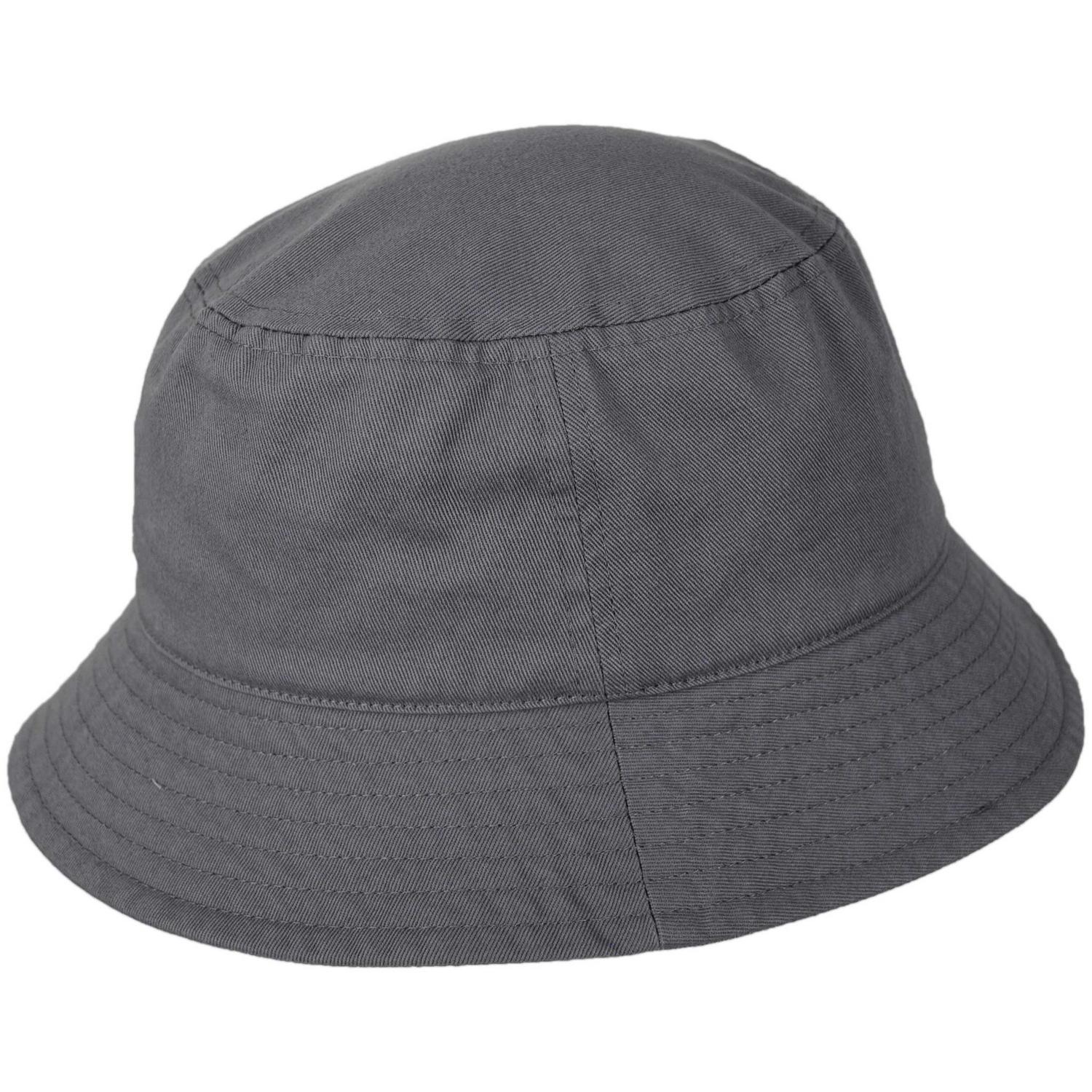 Kangol | Washed Cotton Bucket Hat - Spring Collection | 185701SS | profile | GREY