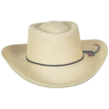 Bigalli | Los Rios Panama Straw Gambler Hat | 129255 | front | NATURAL