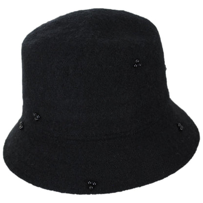 San Diego Hat Company | Glam Wool Knit Bucket Hat | 108654 | lead | BLACK