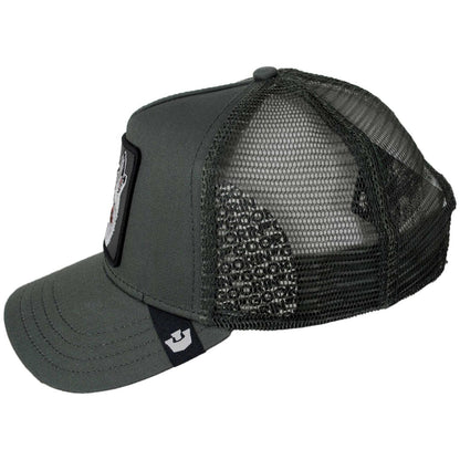 Goorin Bros | Lone Wolf Mesh Trucker Snapback Baseball Cap | 200379 | profile | PALM