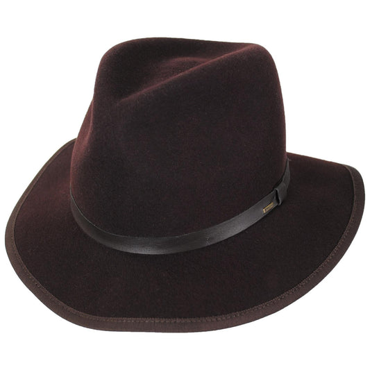 Bailey 1922 | Wanderer Wool Felt Rollable Fedora Hat | 130321 | lead | SHALE