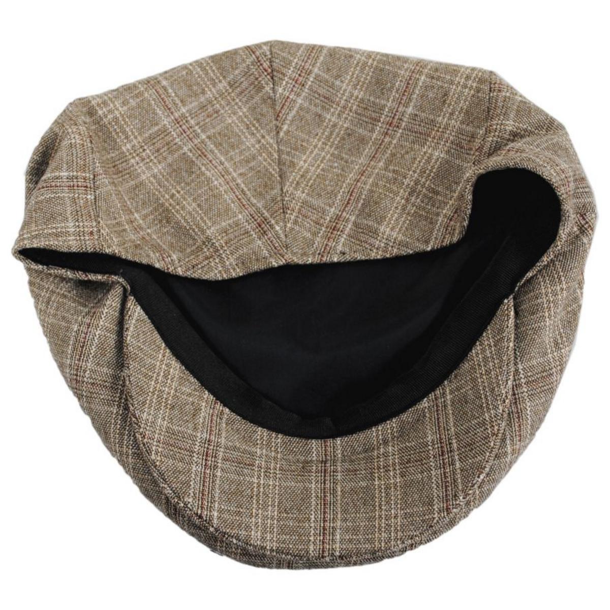 Jaxon Hats | Grantville Plaid Ivy Cap | 167574 | under | TAN