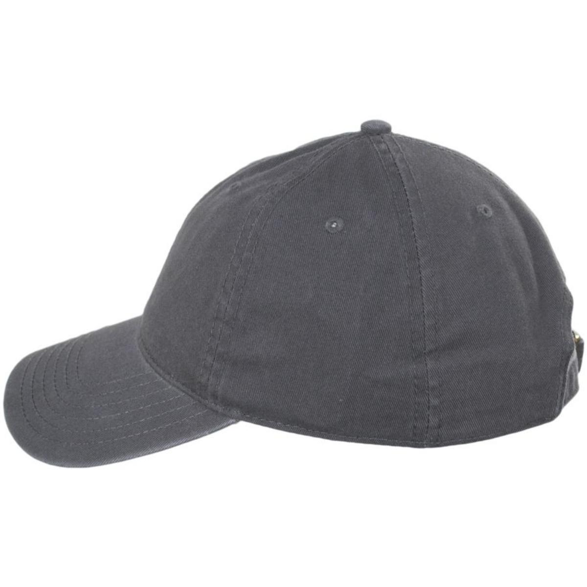 Otto | LoPro Washed Cotton Twill Strapback Baseball Cap Dad Hat | 201407 | profile | CHARCOAL