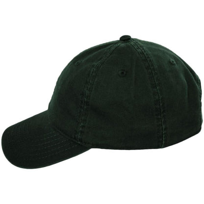 Otto | LoPro Washed Cotton Twill Strapback Baseball Cap Dad Hat | 201407 | profile | DARK GREEN