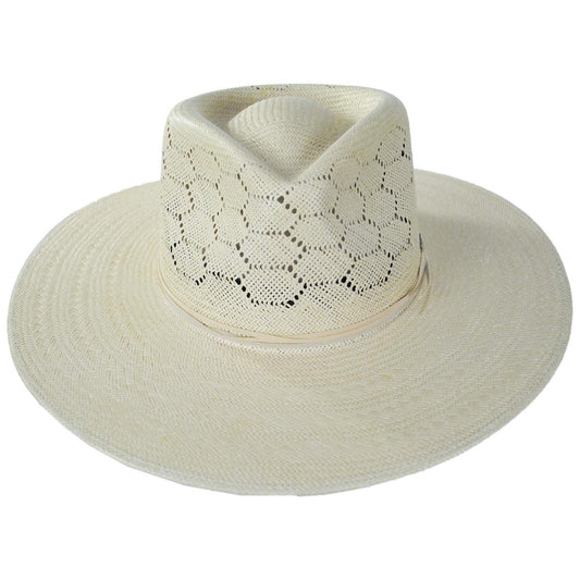 BRIXTON HATS | Porto Toyo Straw Fedora Hat | 104068 | front | NATURAL