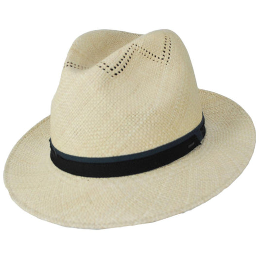 Bailey 1922 | Arion Panama Straw Fedora Hat | 127731 | lead | NATURAL