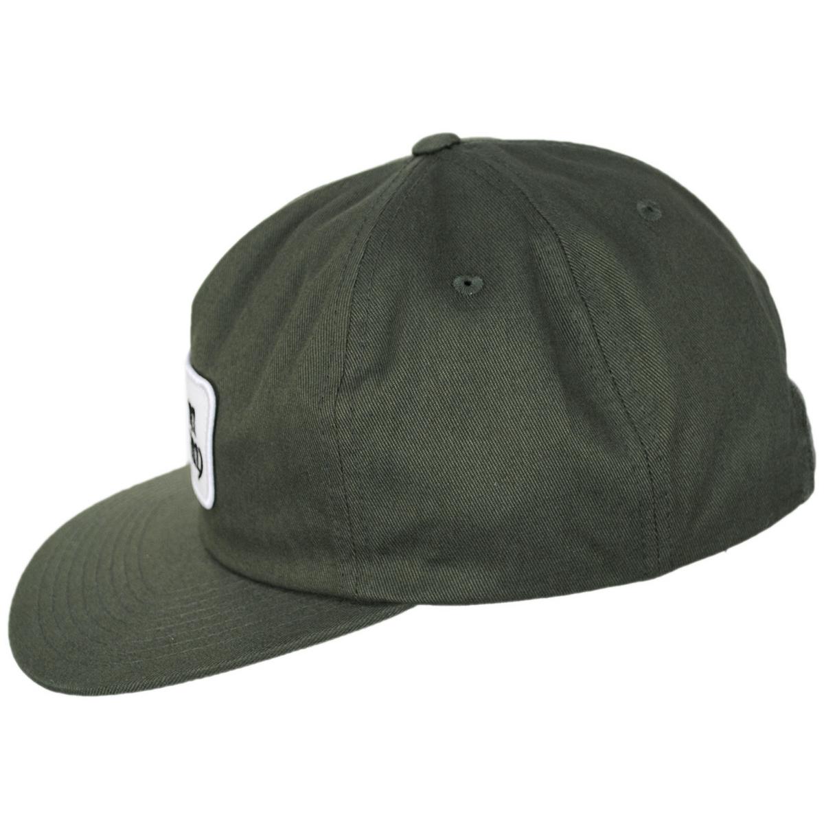 BRIXTON HATS | Norvell MP Cotton Snapback Baseball Cap - Dark Olive | 201839HO24 | profile | DARK OLIVE