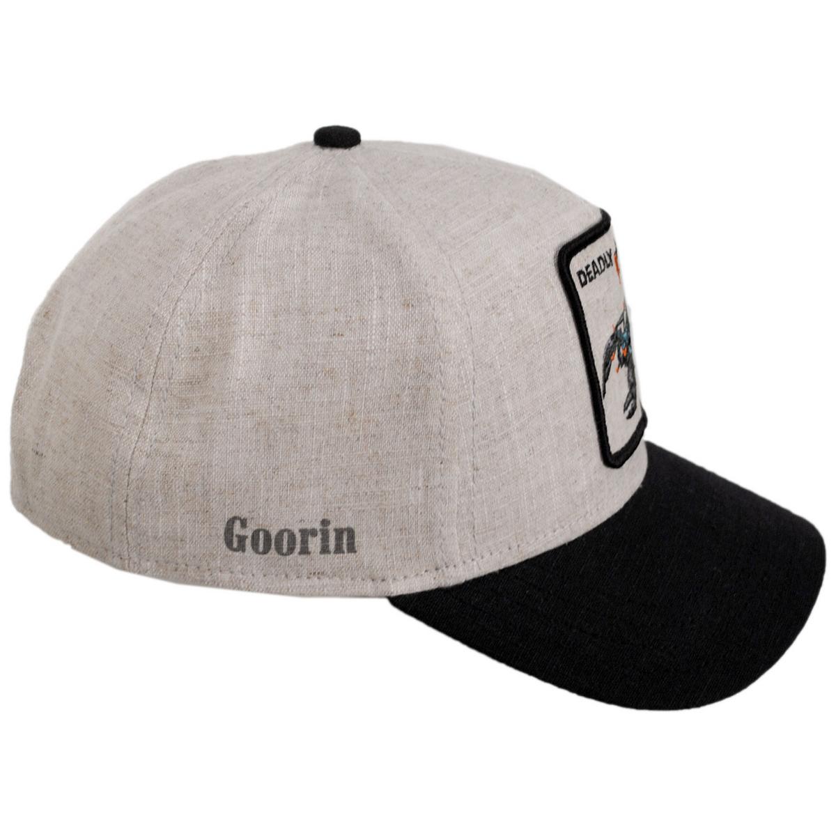 Goorin Bros | Lethal Linen Snapback Baseball Cap | 200717 | profile | BLACK