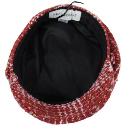 San Diego Hat Company | Emmy Lou Tweed Cabbie Cap | 108655 | under | RED